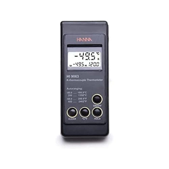 Thermomètre Numérique Thermocouple Type K/J Double Canal – Plage -200°C à +1372°C Avec Alarme