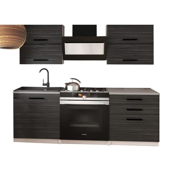TONITO - Cuisine complète L120 cm - Cuisine droite 4 pcs - Plan de ...