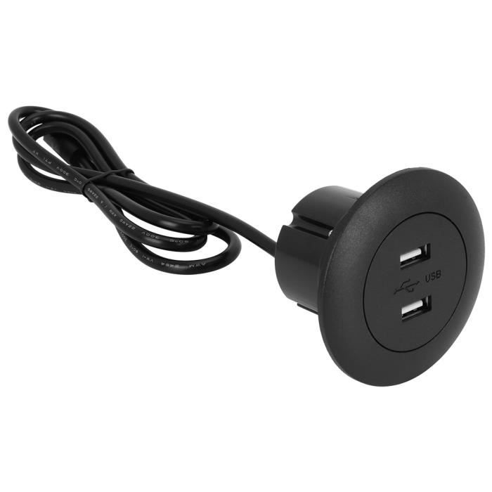 HURRISE Canapé double chargeur USB Prise de courant double port de charge de téléphone USB pour fauteuil inclinable électrique
