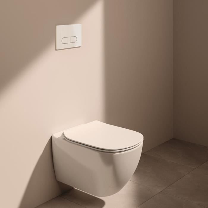 IDEAL STANDARD Pack WC complet Tesi Cuvette suspendue Aquablade