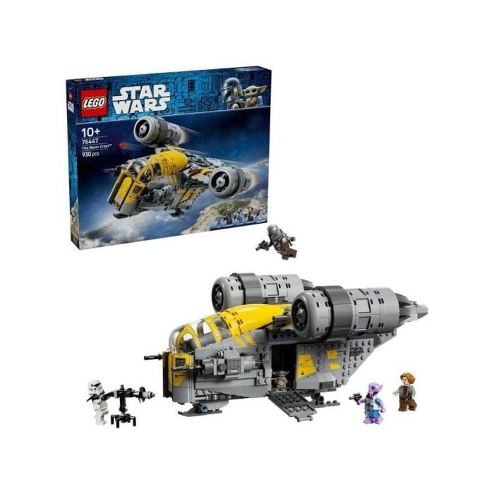 LEGO Star Wars 75447 Le Razor Crest Jouet de Construction Cadeau Star Wars : The Mandalorian and Grogu 930 pièces dès 10 ans