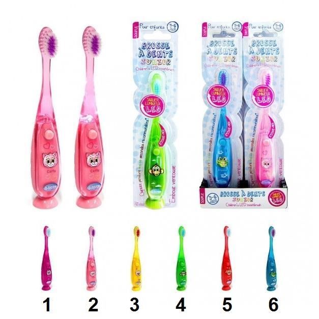 Brosse A Dent Lumineuse Pour Enfant Modele 3 Jaune Ourson Led Hygiene Ventouse 786 Cdiscount Au Quotidien