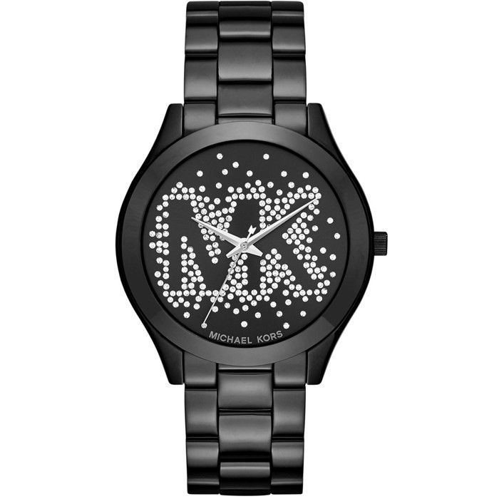 Michael Kors Slim Runway MK3589 Montre Achat vente montre Homme Adulte Noir Marron Acier Cdiscount