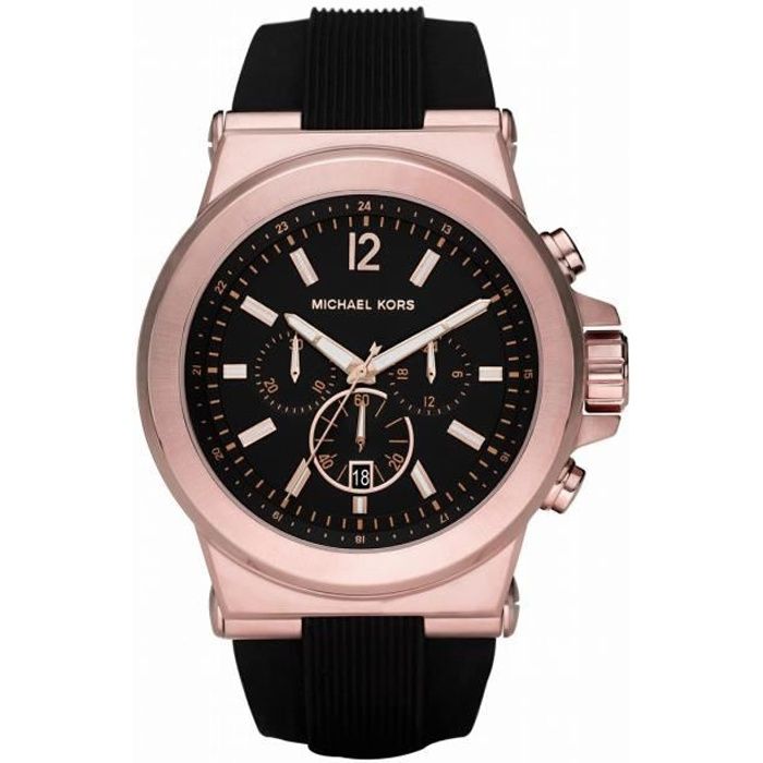 Montre MICHAEL KORS Classique MK Classique Achat vente montre Homme Adulte Noir Acier Cdiscount