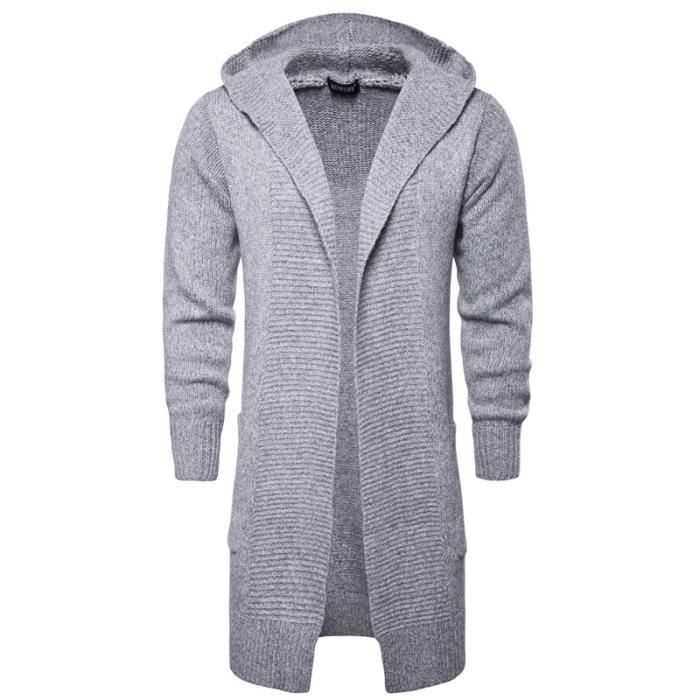 Cardigan à capuche homme discount