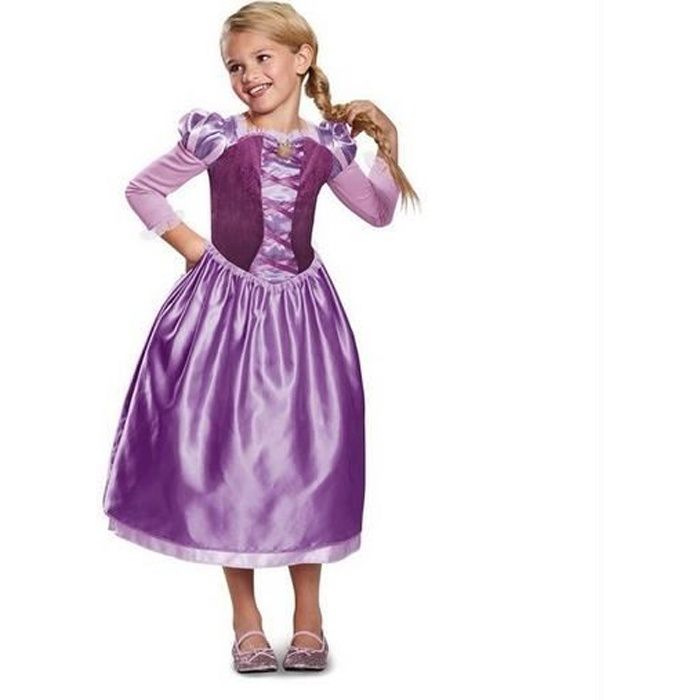 D guisement Raiponce Robe pour enfants FINDPITAYA Violet