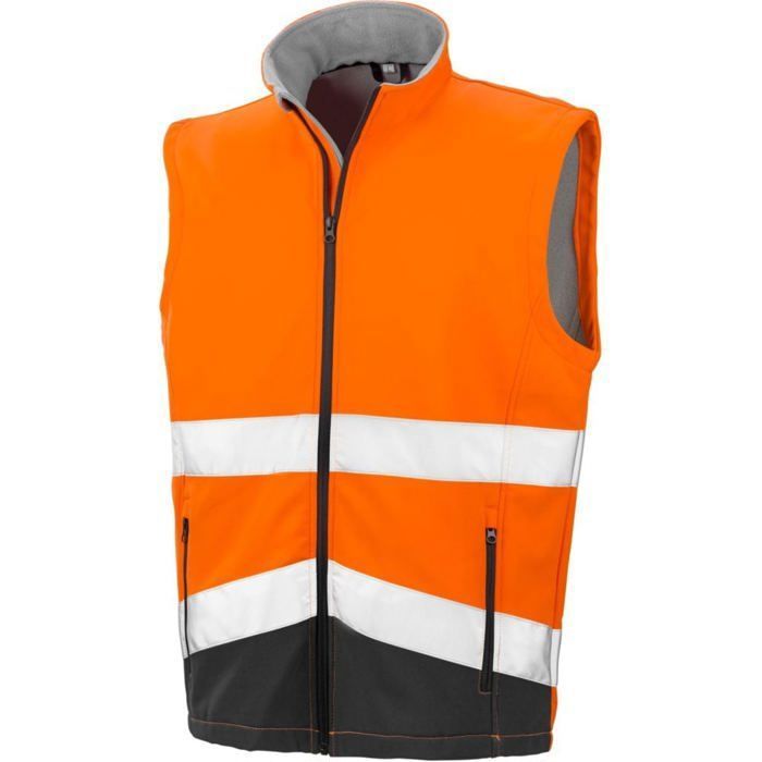 Gilet sans manches haute visibilité Softshell Result HIGH VIZ
