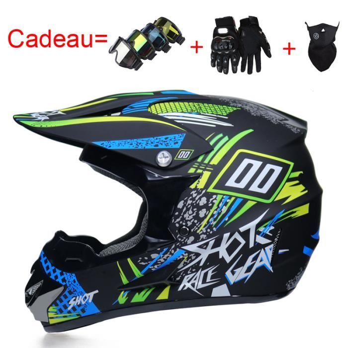Casque Hors Route Moto Course Vélo Casque Dessin Animé Enfants VTT Dirt Bike Descente VTT Dh Cross Capacetes Wi3 Cadeaux Gratuits