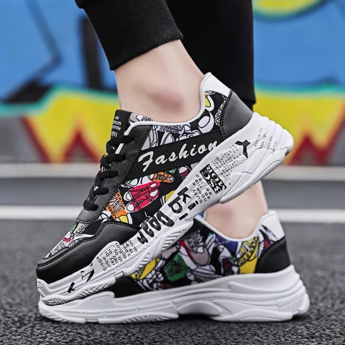 Chaussures d contract es la mode pour hommes Graffiti sauvage
