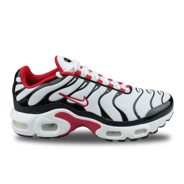 nike air max plus tn gs white red