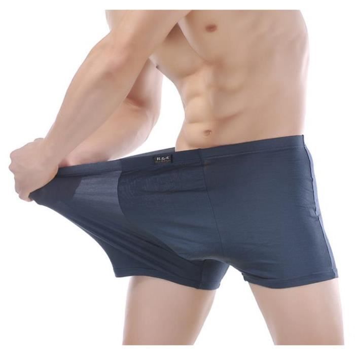 Boxer en fibre de bambou pour homme Marque Modèle Grande taille