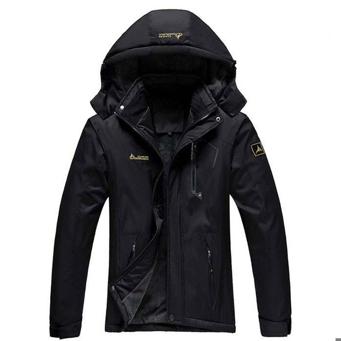 Veste de Ski Femmes Montagne Outdoor dhiver Chaud Imperméable Coupe-Vent Randonnée pour Voyage Vêtements HX005NV noir