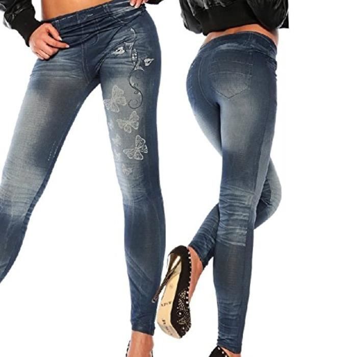 YICHUN Leggings Femme Punk Galaxie Stretch - Pantalon Moulant Crayon Confortable Taille Unique