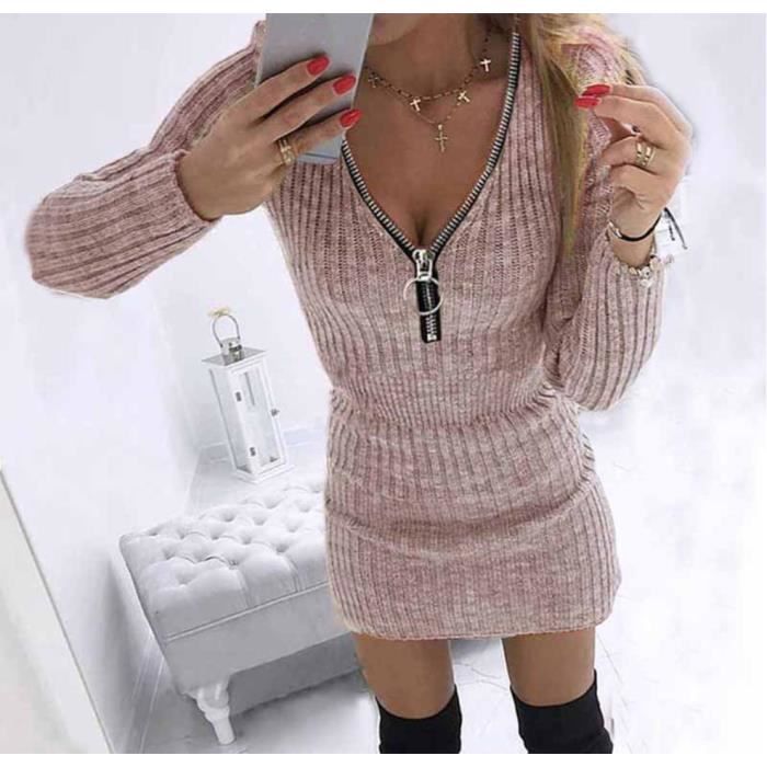 Robe pull sales femme moulante