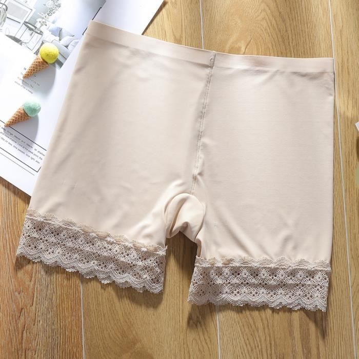 Pantalon De Sécurité En Dentelle Extensible Sans Couture Pour Femmes Boxer