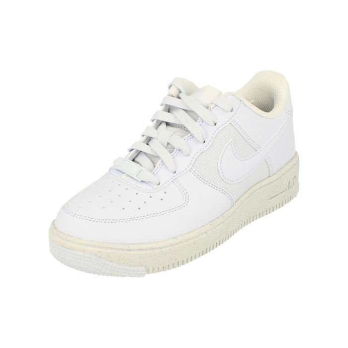 Baskets Nike Air Force 1 Crater GS en cuir gris - Lacets plats Gris - Cdiscount Chaussures