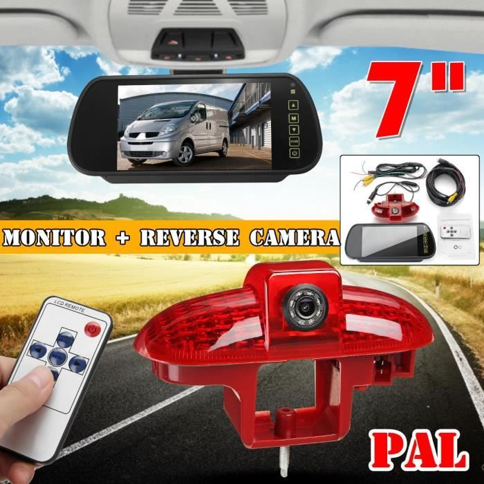 KIT CAMERA DE RECUL VIDEO DANS RETROVISEUR 4.5 POUCE SUR PLAQUE