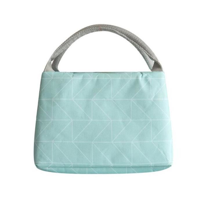 Sac Isotherme Repas Pliable - Tissu Imperméable, 25,5x10,5x21,5 Cm - Idéal école, Bureau, Pique-nique