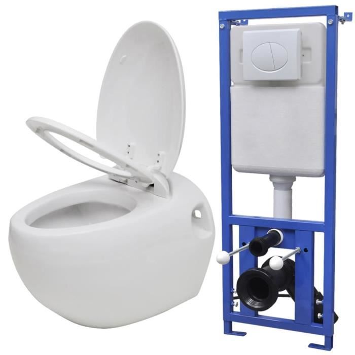 Siege toilette hotsell suspendu