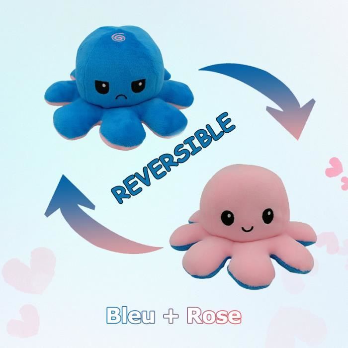 Pieuvre bleu et rose clearance