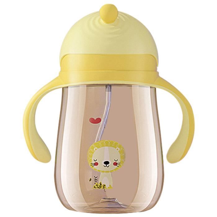 Adorable Tasse De Paille Pour Bebe A Eau Creative A Double Poignee Tasse A Bec Gobelet Verre D Apprentissage Cdiscount Puericulture Eveil Bebe