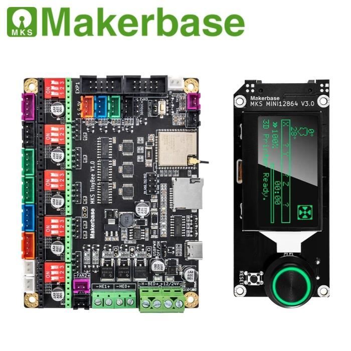 Carte Mère Principale Imprimante 3D MKS TinyBee – ESP32 WiFi 240 MHz, 8 Mo Flash, Compatible Marlin 2.0 & MINI12864