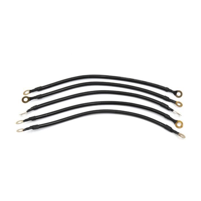 5pcs 26cm Longueur Fil Batterie Voiture Cable Transfert Puissance