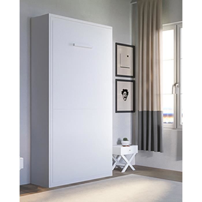 Armoire Lit Escamotable Joy 1 Place 90 X 200 Pieds A Retournement Automatique Chene Blanc Achat Vente Lit Escamotable Armoire Lit Escamotable Joy Soldes Sur Cdiscount Des Le 20 Janvier Cdiscount