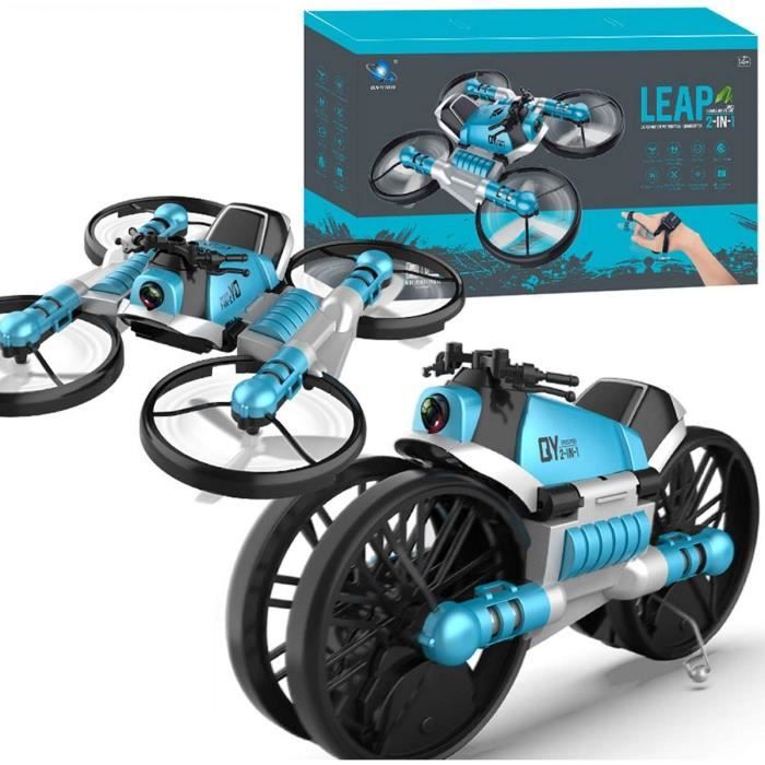 XIAOKEKE 2 en 1 Mini Jouet De Drone Moto RC pour Enfants Drone  Quadricoptère avec Télécommande 2.4G Modèle sans Tête Double [222] -  Cdiscount Jeux - Jouets