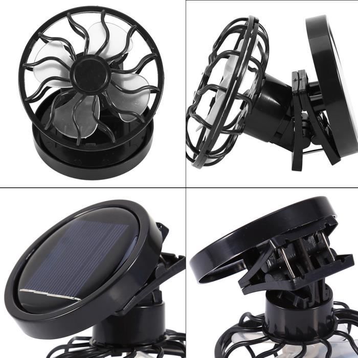Ventilateur - SURENHAP - Mini ventilateur solaire - Portable - Énergie solaire - Clip sur visière - Surenhap