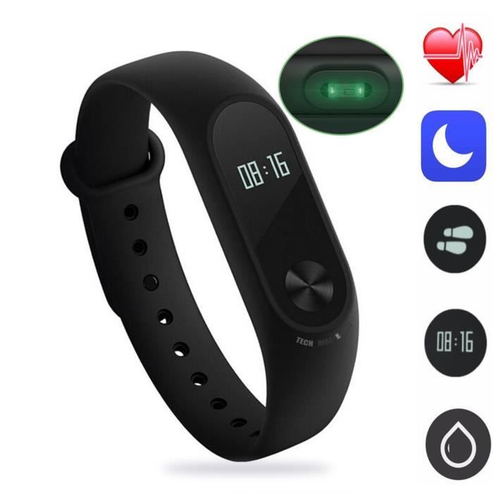 TD® Bracelet Connecté Digital / Montre d'activité sans fil avec écran OLED - Écran étanche IP 67Photosensible sportive