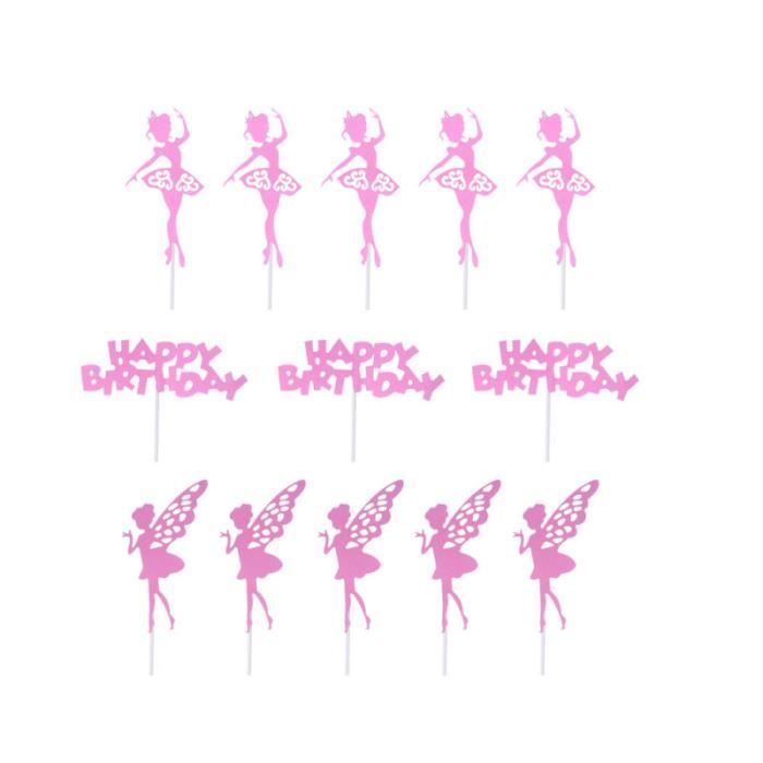 50 Pcs Gâteau Toppers Décoratif Creative Fruits Picks Insert Cartes