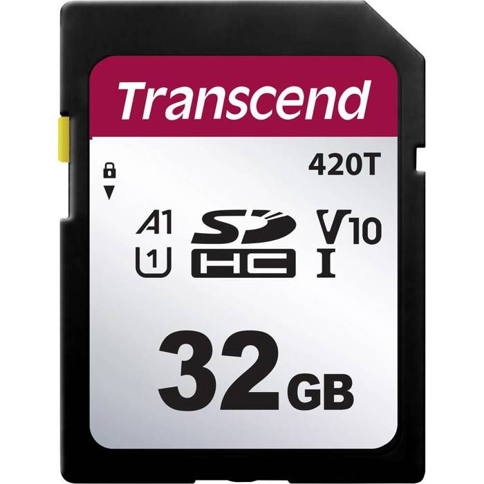 Transcend TS32GSDC420T Carte SD industriel 32 GB v30 Video Speed Class