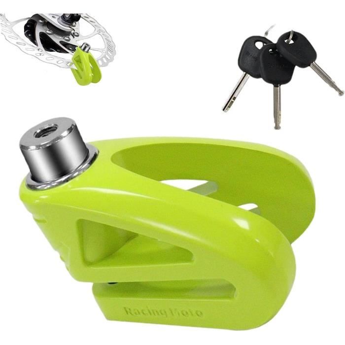 Antivol Disque Frein Moto - 7mm Alliage Étanche, Sans Alarme, Câble De Rappel - Pour Scooter, VTT, Cyclomoteur