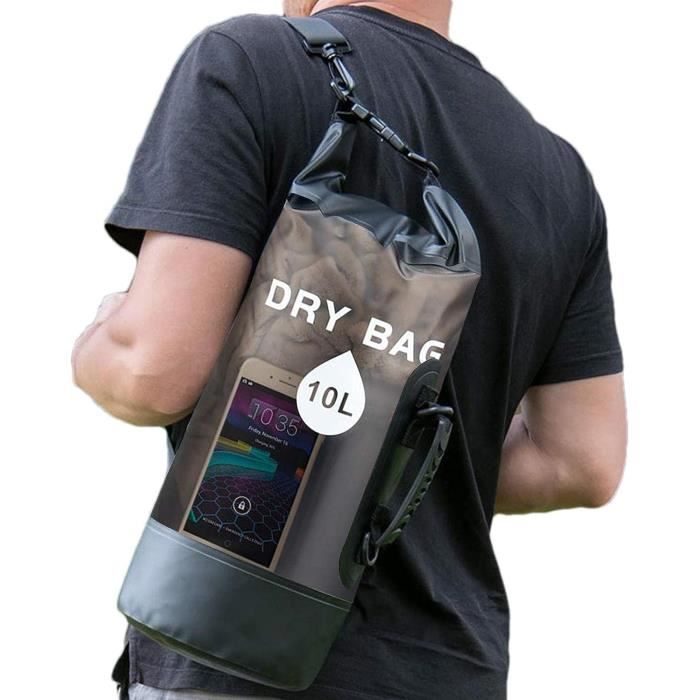 Sac Étanché 125L Pour Planche à Pagaie Gonflable – Sac à Dos Paddle SUP, Oxford Résistant, Bretelles Confort, Poches Latérales, Noir
