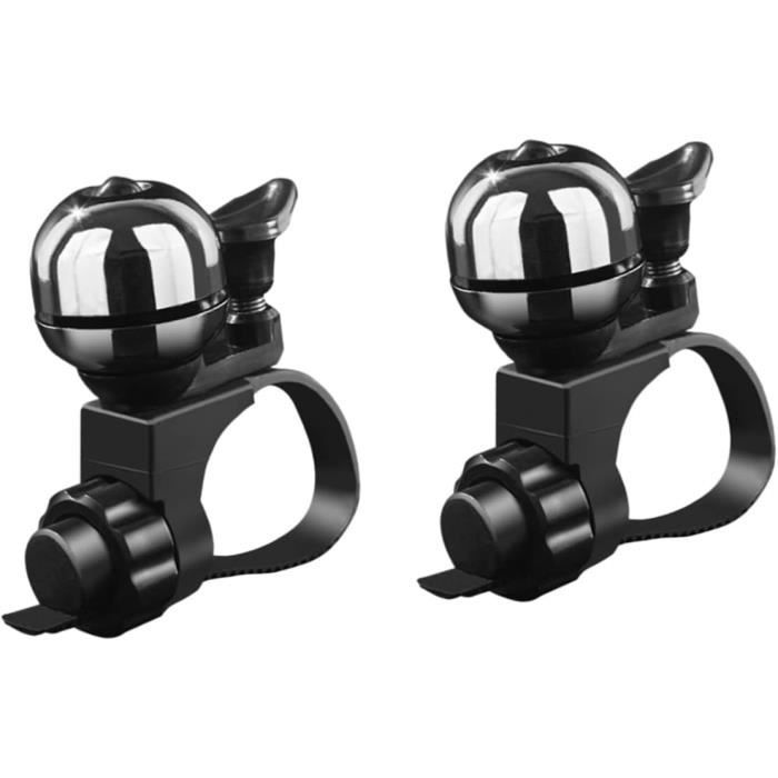 Klaxon de Vélo Électronique avec Lumière, Mini Sonnettes Électrique Vélo à 6 Sons, Phare Rechargeable USB-C E-Bell, Volume Label - Sport