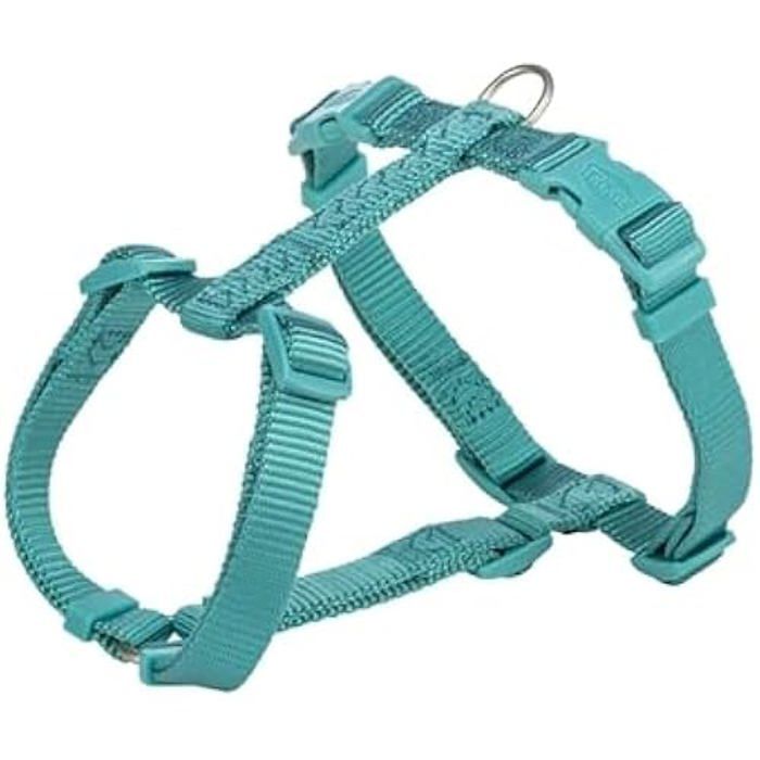 Harnais pour Chien - TRIXIE - Harnais Premium H - Bleu Aqua - Confort Optimal - Ajustable Harnais pour Chien - TRIXIE - Harnais Premium H - Bleu Aqua - Confort Optimal - Ajustable