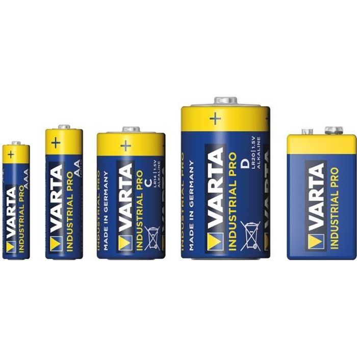 Pile Alcaline Industrial VARTA - LR20 D - Batteries4pro