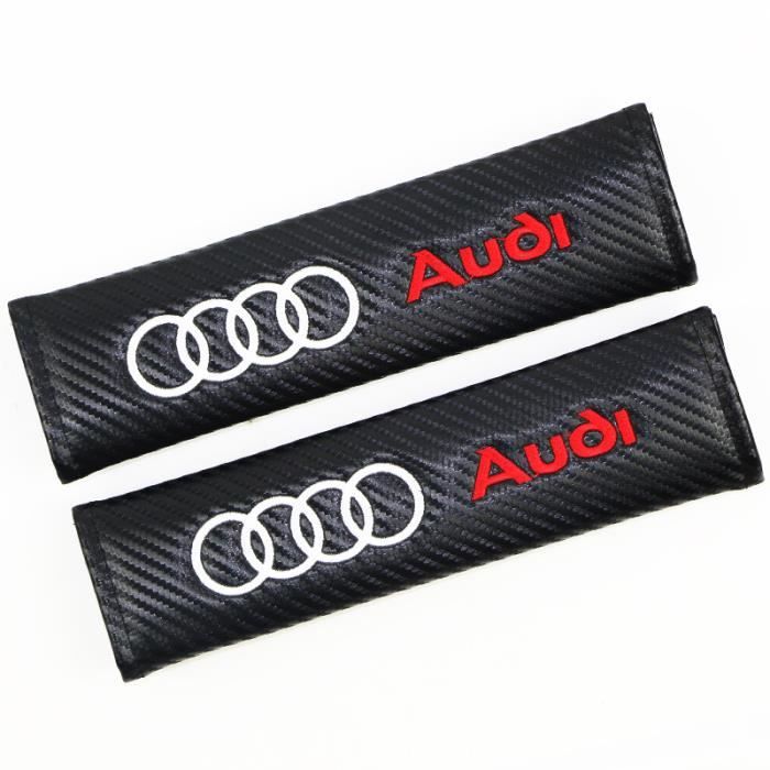 2pcs Housses pour ceintures de sécurité-housse protection harnais d'épaule pour Audi