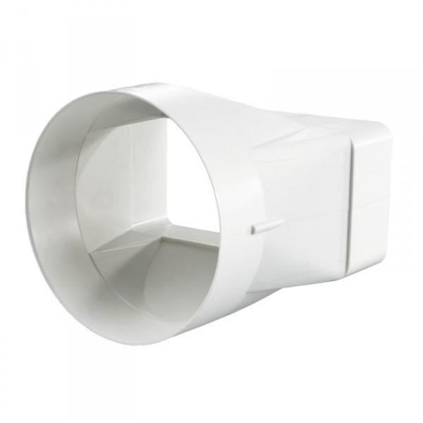 Connecteur rectangulaire et rond en PVC - WINFLEX - Symétrique - 60x120mm / 100mm de diamètre