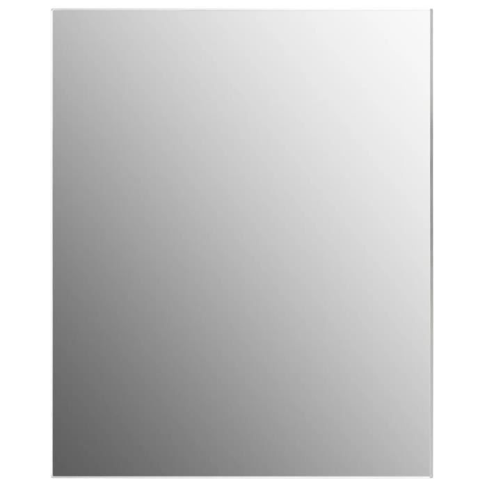 TSKDKIT Miroir mural oval 50x40cm, miroir adhésif sans bord ovale, miroir autocollant en verre sans distorsion décorative, grand miroir mural HD pour salle de bain, entrée, vestiaire, salon