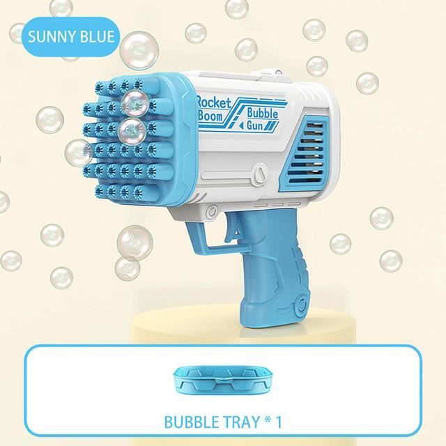 TOPJOWGA Pistolet à Bulles Enfant Automatique - Machine à Bulles Lumineuse LED, Bulles Colorées Magiques Pour L'Été, Jeux Extérieur Portable (Rouge)