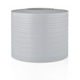 26 m bande d’occultation dure pour grillage en PVC gris, hauteur 19 cm, épaisseur 1,5 mm. Montage sans clips de fixation-1
