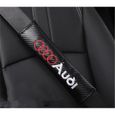 2pcs Housses pour ceintures de sécurité-housse protection harnais d'épaule pour Audi-1
