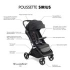 WILLIAM KENT 1733 Poussette Canne Pulp | Dès 6 Mois Jusqu'à 22kg | Poussette Légère | Pliage Automatique Une Main | Dossier Multipositions Assise Spacieuse | Grand Canopy Et Panier De Rangement