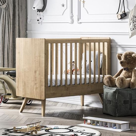 Lit Bebe 60x120 Vox Vintage Bois Achat Vente Lit Bebe