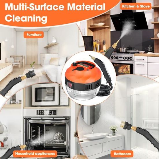 Nettoyeur Vapeur Portable 2500 W, Nettoyeur à Vapeur à Main, Nettoyeur