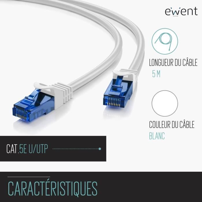 Cavo Ethernet di Rete Patch Cat 6 S/FTP, Trasmissione Fino a 1Gigabit, AWG 27/7, Doppia Schermatura, 2 Connettori RJ45. Ideale per Trasmissione Fibra Ottica con regi Gigabit/LAN, 2m
