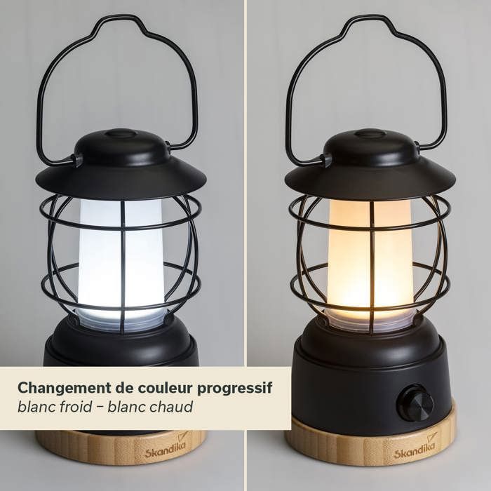 Skandika Lampe de camping Talvik | Lampe LED, 1500 lumens, rechargeable, 4400 mAh, intensité variable, fonction powerbank | Lampe pour le camping, le plein air, la randonnée Lampe de secours Skandika Lampe de camping Talvik | Lampe LED, 1500 lumens, rechargeable, 4400 mAh, intensité variable, fonction powerbank | Lampe pour le camping, le plein air, la randonnée Lampe de secours
