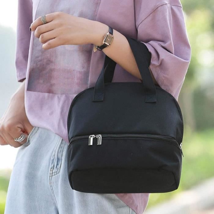 Sac Isotherme Lait Maternel BAFASO Avec 4 Blocs De Gel - Contient 6 Sacs Congélation - Noir Pratique